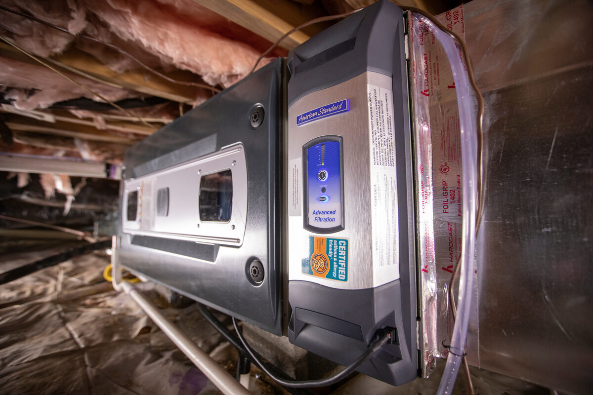 image of furnace inside of a house